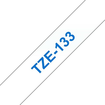 Brother TZE-133 originálna páska do tlačiarne štítkov modrá tlač/priesvitný podklad laminovaná 8 m 12 mm