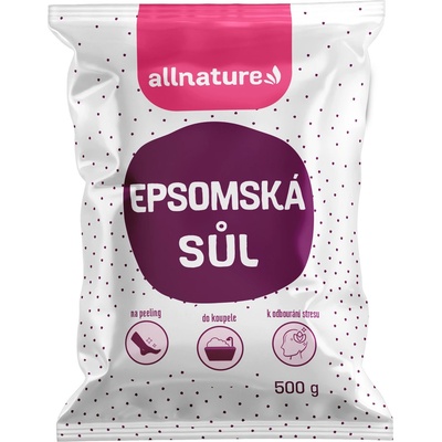 Allnature Epsomská sůl 500 g – Hledejceny.cz