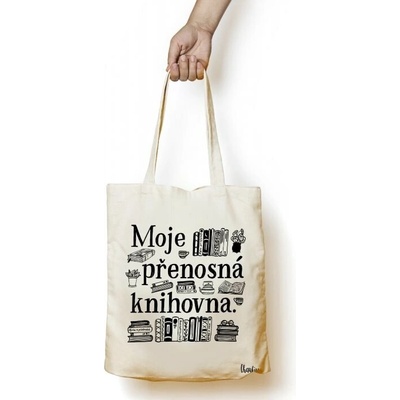 Plátěná taška Knihovna