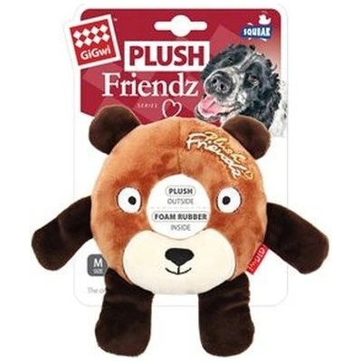 GiGwi Plush Friendz medvěd s gum kroužkem