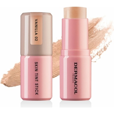 Dermacol Lehký hydratační make-up v tyčince skin tint Stick 02 Vanilla 15 g