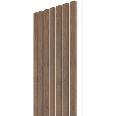 Wall Concept akustický panel Dub Livingstone tabakový, biely filc + MDF, 2750 x 285 x 21 mm 0,78m²