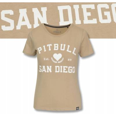 PitBull West Coast Dámské triko LOVE PB pískové
