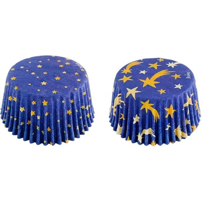 Decora Košíčky na muffiny vianočná hviezdna obloha 50x32 mm