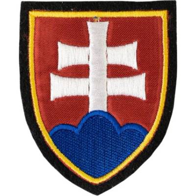 Navys Nášivka znak Slovensko so žltým lemom - farebná