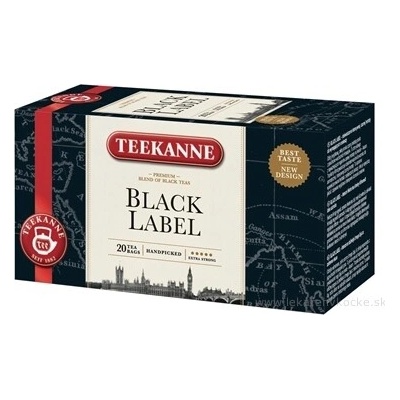 Teekanne Black Label sáčkový černý čaj 20 sáčků 33 g