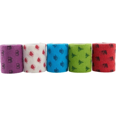 KRUUSE Obinadlo elast. Fun-Flex 10 cm x 4,5 m Christmas mix 10 ks