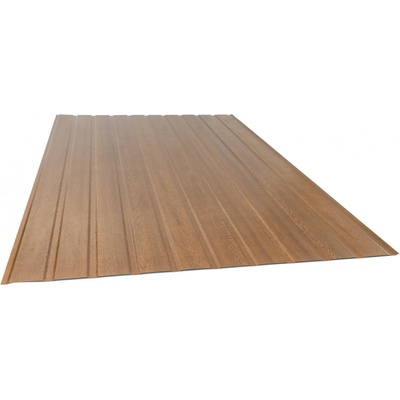Trapézový plech Guttatop T-7 Varianta: trapézový plech Guttatop T-7 - 2000 x 1200 mm - zlatý dub