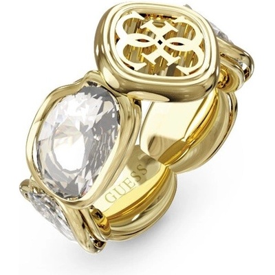 Guess Fashion pozlátený s čírymi kryštálmi Mamounia JUBR05573JWYG
