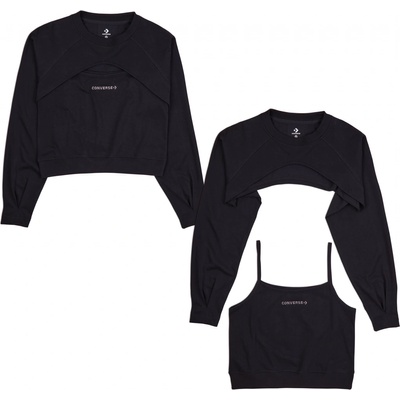 converse SATIN JERSEY CUT OUT TOP