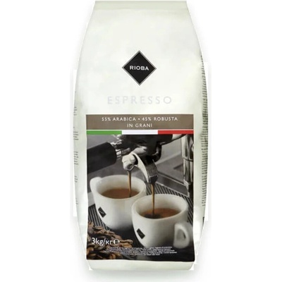 Rioba Silver 55% Arabica zrnková 3 kg