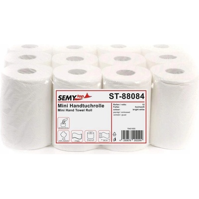 Semy Dvouvrstvé Mini Papírové Utěrky, 20 cm, balení 12 Kusů