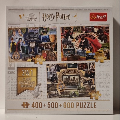 TREFL Harry Potter: Turnaj tří kouzelníků Famfrpál a Bradavice 400 + 500 + 600 dílků
