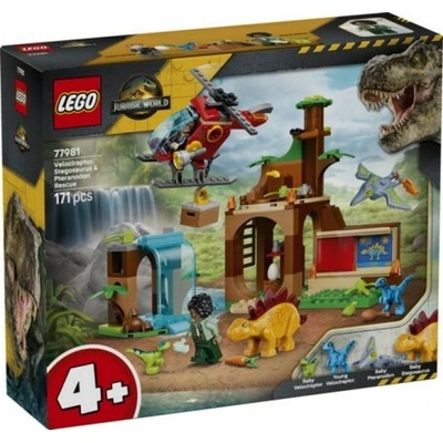LEGO® Jurassic World 77981 Záchrana velociraptora, stegosaura a pteranodona