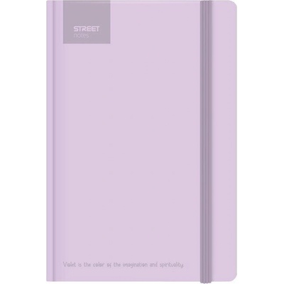 Blok A5, 100l, 80g, linkovaný - Pastel Violet s gumou