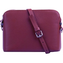 MaxFly dámská kožená kabelka crossbody 5232 bordó