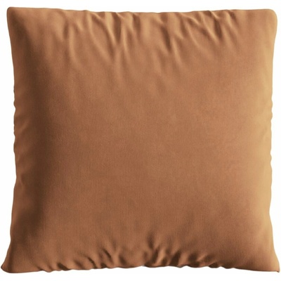 Micadoni Terakotově oranžový sametový polštář Nuria 40x40