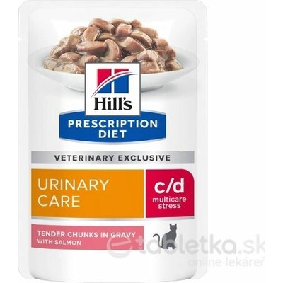 Hills Diet Feline c/d Urinary Stress Salmon 12 x 85 g