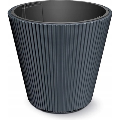 Prosperplast Květináč plast šedý 46,7 x 46,7 x 44,2 cm