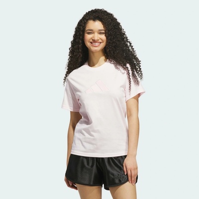 adidas Satin Reg Tee W Růžová