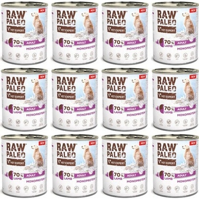 Raw Paleo Monoprotein Lamb Adult 12 x 800 g