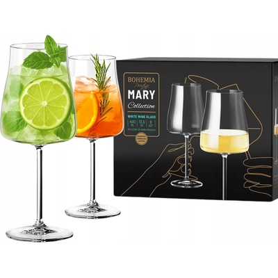 Bohemia Prestige Sklenice na bílé víno Mary 6 x 400 ml