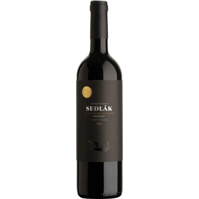 Vinařství Sedlák Merlot výběr z hroznů 2024 13% 0,75 l (čistá fľaša)