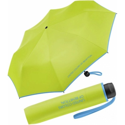 Benetton dámský skládací deštník Super Mini acid lime 56281