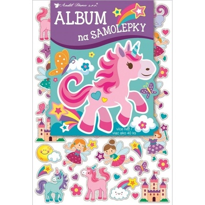 Anděl album na samolepky jednorožec 40 samolepek 15050