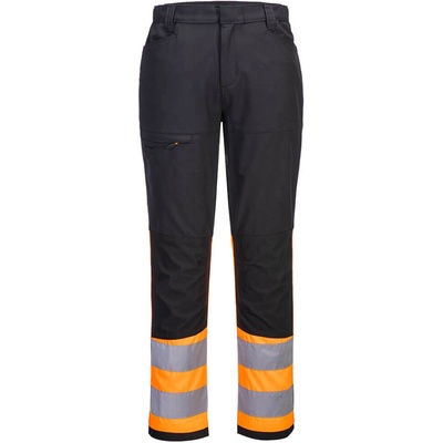 Portwest WX2 Eco Hi Vis triedy 1 servisné nohavice CD888 oranzova čierna