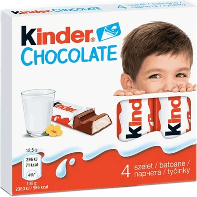 Kinder čokoládky 50 g (20 ks)