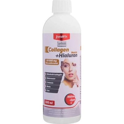 JutaVit Collagen + Hyaluron Matrix jahoda malina 500 ml