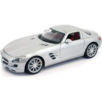 Maisto Mercedes Benz SLS AMG stříbrná 1:18