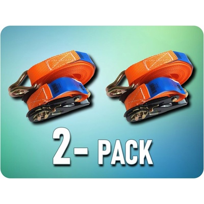 KAMAR Upínací pás s račňou, šírka pásu 25mm, dĺžka 5m/2-PACK! [AKC4805]