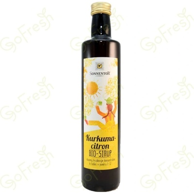 Sonnentor Kurkuma citron sirup bio 0,5 l