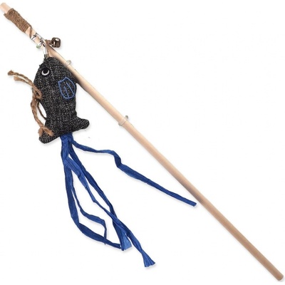 Magic Cat Natural Fun šidítko ryba s rolničkou a šantou 40 cm