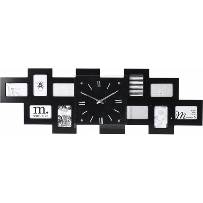 Home Styling Collection Nástěnné hodiny s 10 fotorámečky, 80 × 4 × 26 cm – Hledejceny.cz