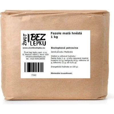 Život bez lepku Fazole malá hnědá 1 kg