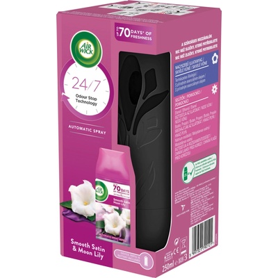 Air Wick FreshMatic Smooth Satin & Moon Lily osvěžovač strojek a náplň 250 ml