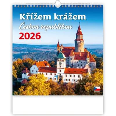 Křížem krážem Českou republikou nástěnný 2026