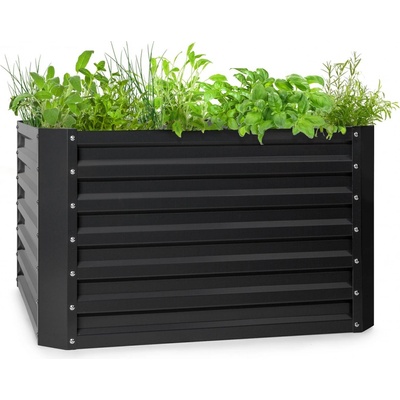 Blumfeldt Blum High Grow Straight, vyvýšený záhon, 100 x 60 x 100 cm,, ocel Černá