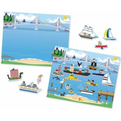 Melissa & Doug samolepky s podložkou lodě