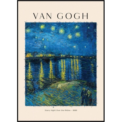 Jen tak z lásky Vincent van Gogh - Hvězdná noc nad Rhonou Rozměr plakátu: A4 (21 x 29,7 cm) – Hledejceny.cz
