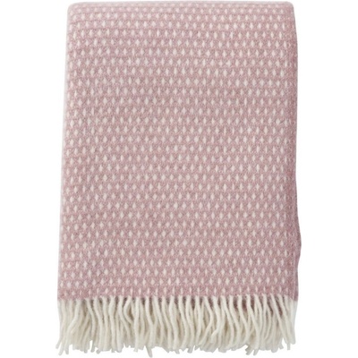 Klippan Švédsko Vlněný pléd Knut pink Růžová 130x200