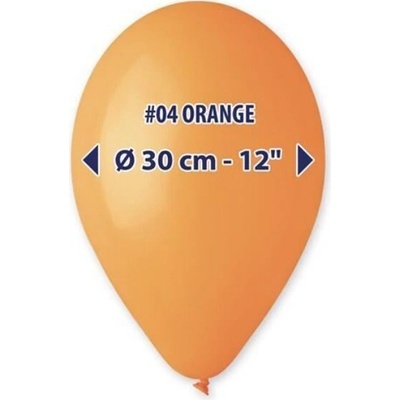 Latexové balónky pastelové oranžové Gemar 12" 30 cm