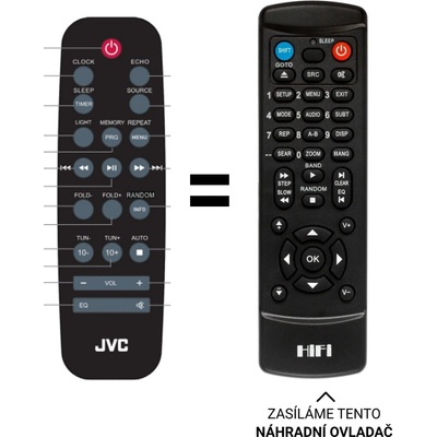 Dálkový ovladač Predátor JVC RV-NB300DAB, RV-NB200BT – Hledejceny.cz