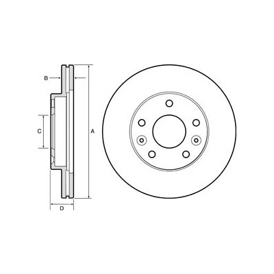 DELPHI Brzdový kotúč BG4455