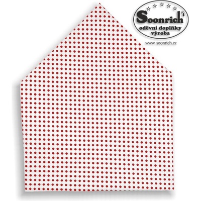 Soonrich šátek červený puntík bsp013