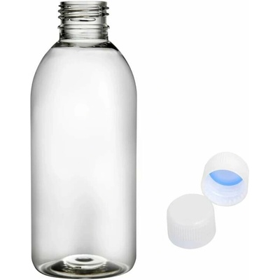 Tera Plastová lahvička čirá s bílým uzávěrem 250 ml