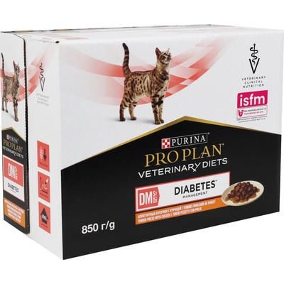 Pro Plan Veterinary Diets Feline DM Diabetes Manag.Chicken 10 x 85 g